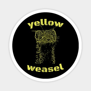 yellow weasel Magnet
